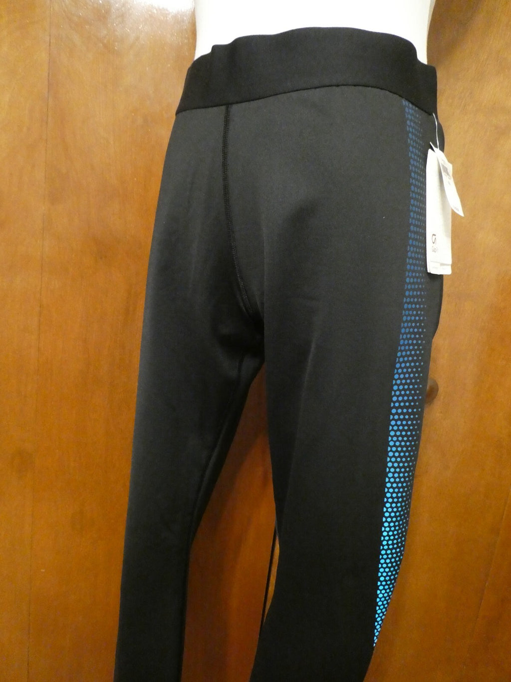 GapFit Capri Women’s Active Regular Rice Leggings Black/Blue Xlarge
