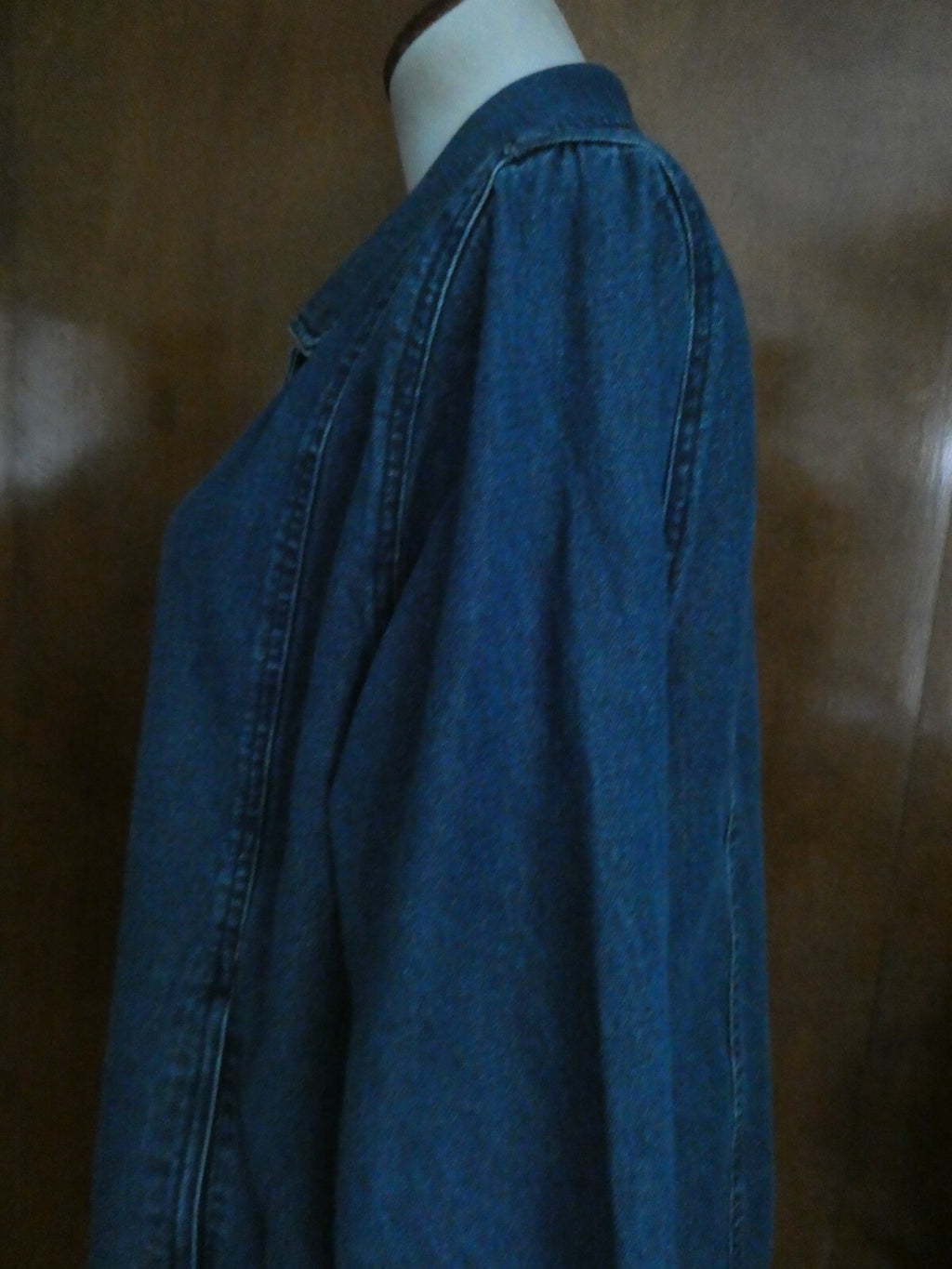 LL Bean Denim Women’s Long Sleeve Blue Lyocell/Cotton Jacket Size 16P 