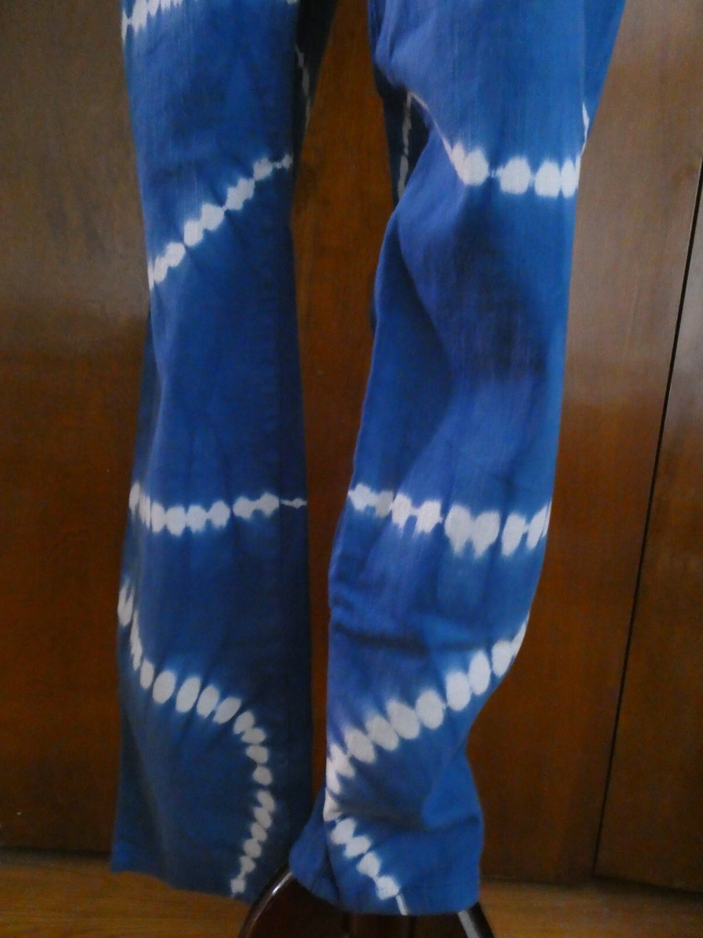 Catherine Malandrino Women's Blue/White Denim Pants Size 32 (fits USA Size 12)
