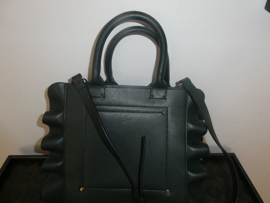 ZARA Women’s Crossbody Green Detailed 2 compartments Small Purse Handbag