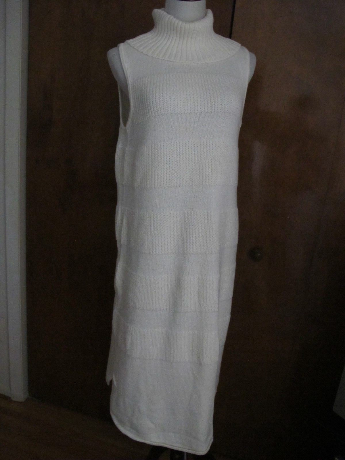 Anthropologie women’s off white dress Large NWT