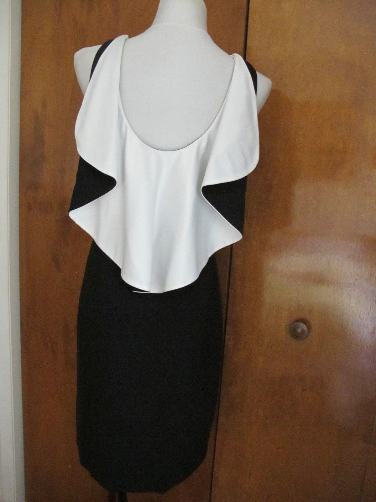 Ralph Lauren women's black white classic collared dress size 4