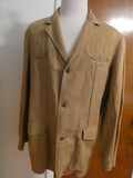 Robert Graham Blazer Men’s Soft 100% Cotton Brown Sport 1 Piece Coat Casual XL