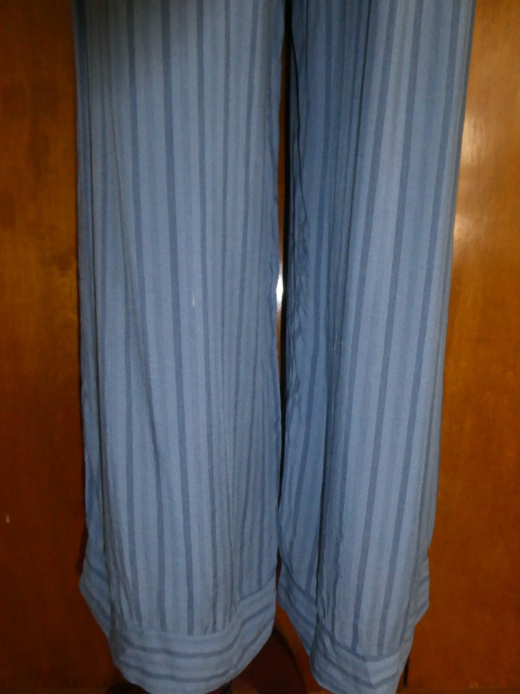 Collection Women Blue Viscos lightweight Summer Capris Pants S/M Italy
