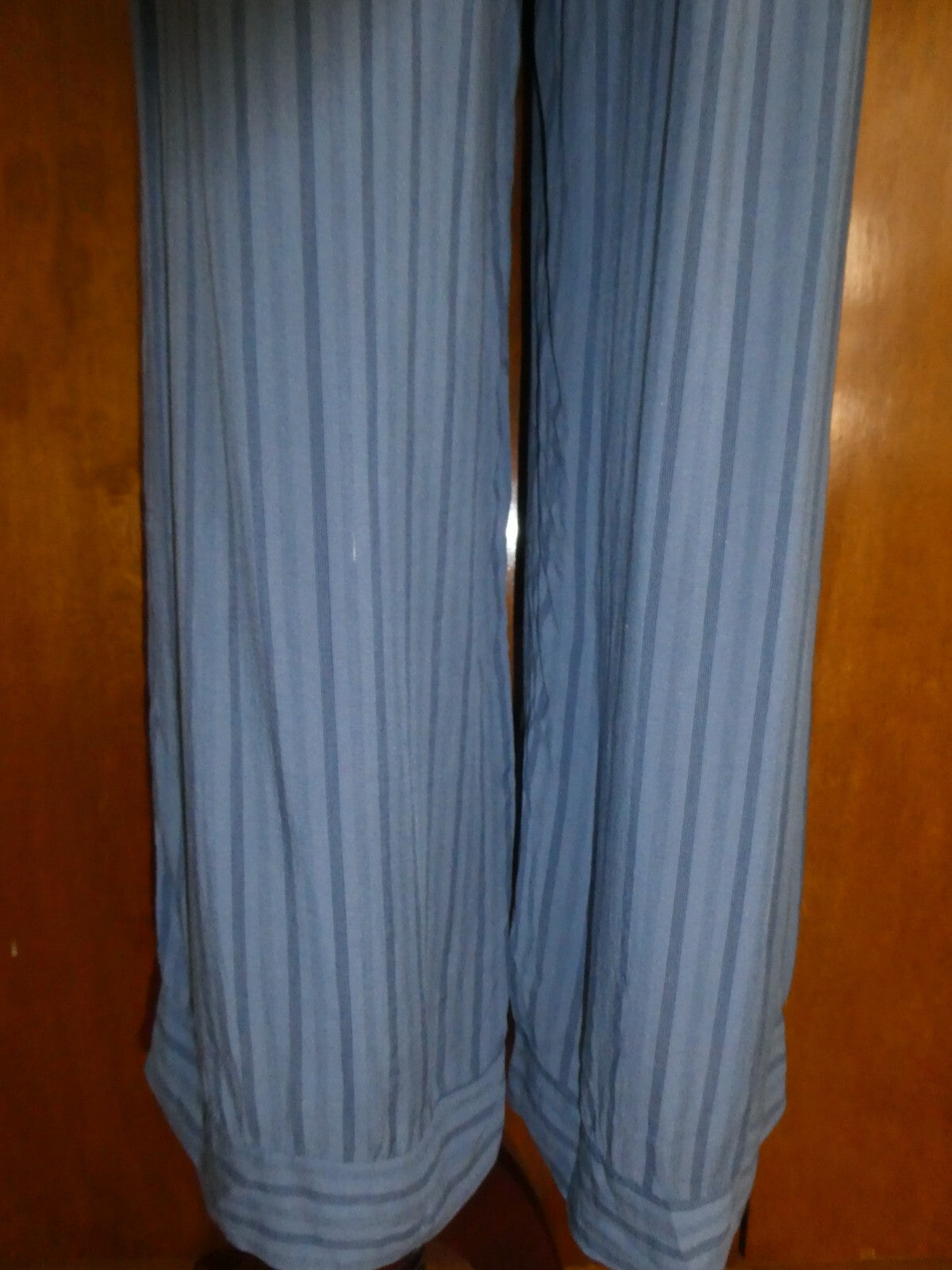 Collection Women Blue Viscos lightweight Summer Capris Pants S/M Italy