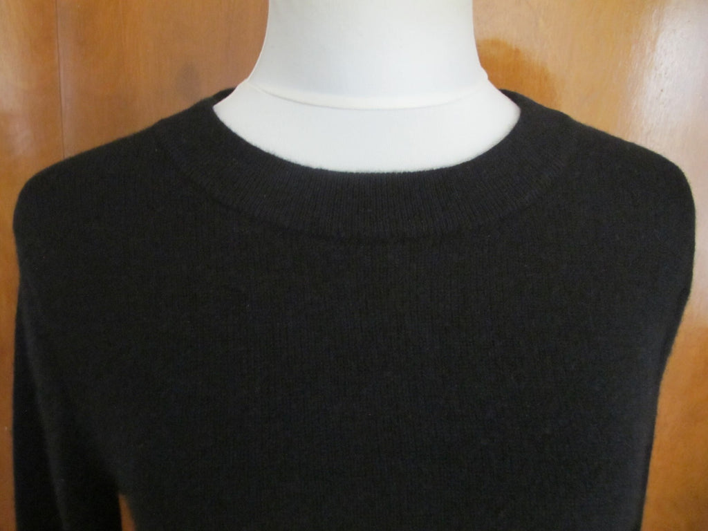 Bloomingdale's Women's Black 2 Ply Cashmere Sweater Small 