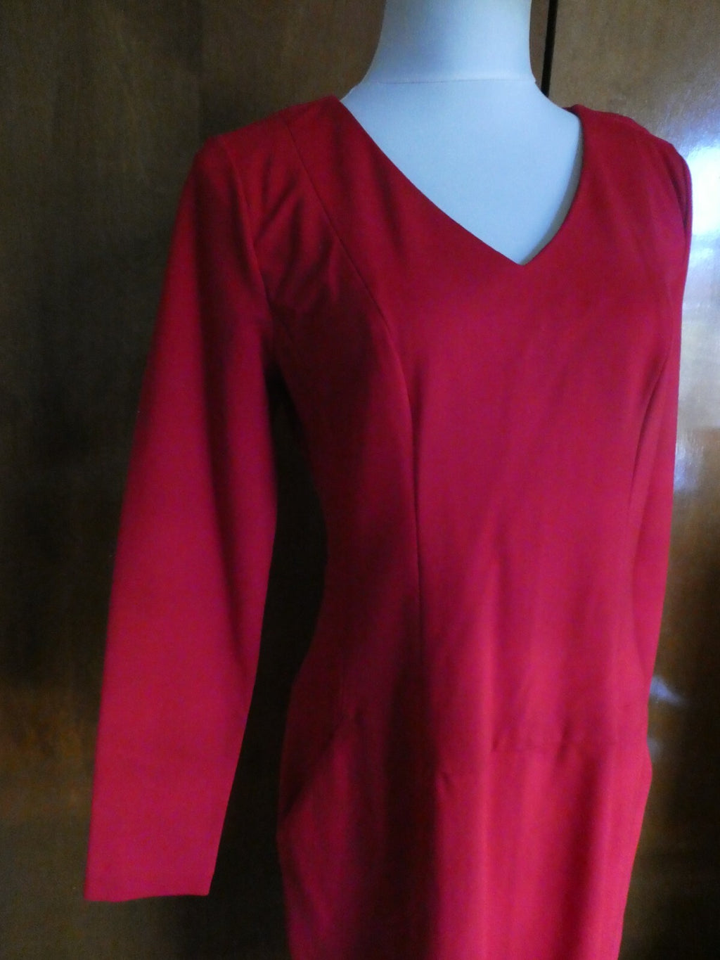Talbots women's red long sleeves dress 12 $129