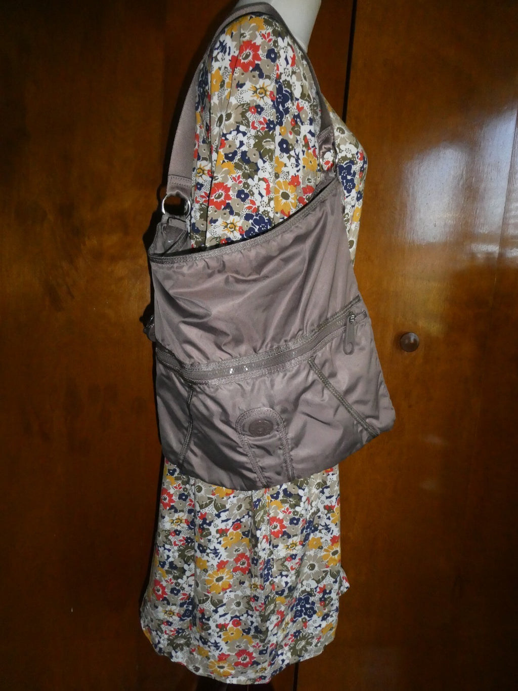 Kipling Women’s Brown AbethaHB4081-037 Nylon Shoulder Bag Large