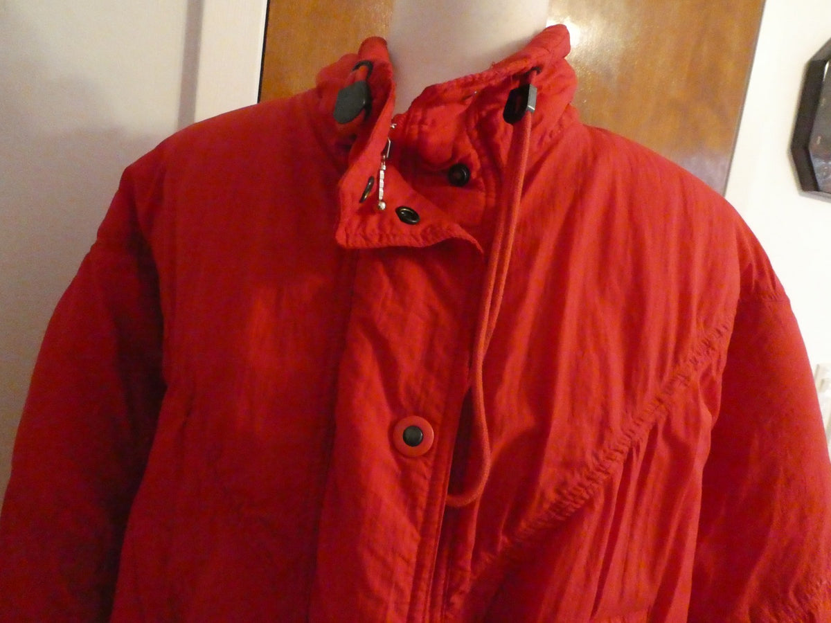 Women’s Royce Winter Coat Red Synthetic Warm Puffer Size 96/170 (US Size M/L)