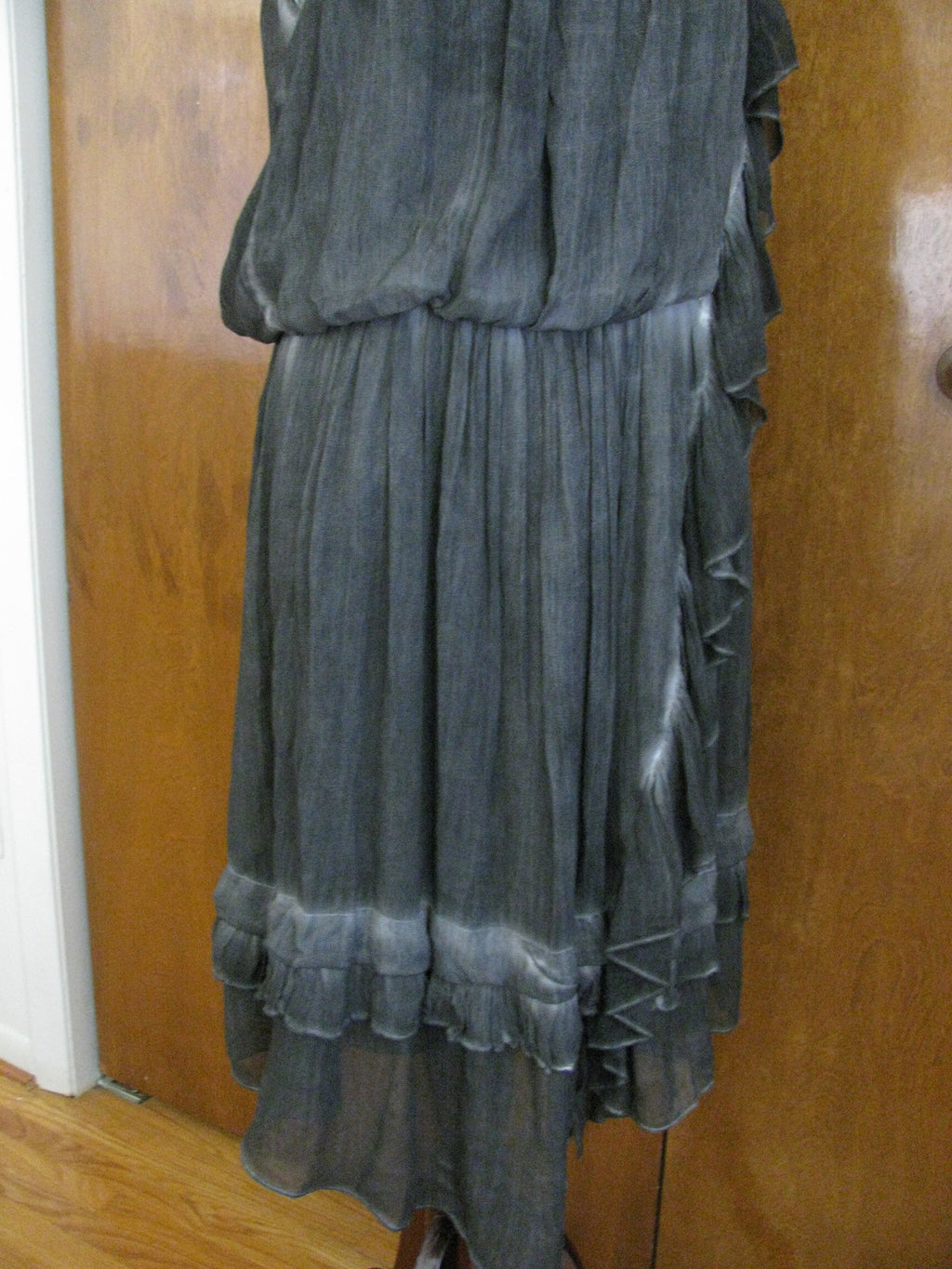 Free People Women’s Asymmetric Black Gray NWT Dress Size Large 