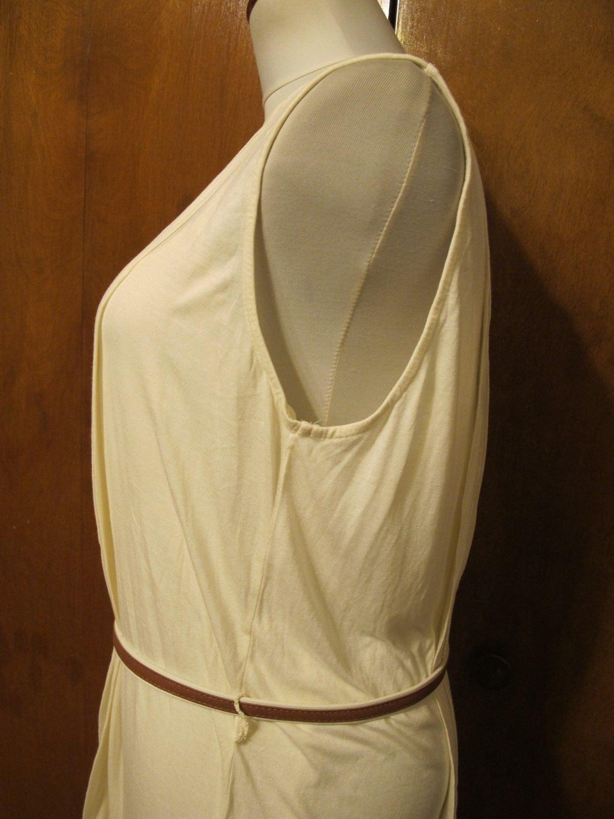 Ralph Lauren women's lined off white pleated dress 