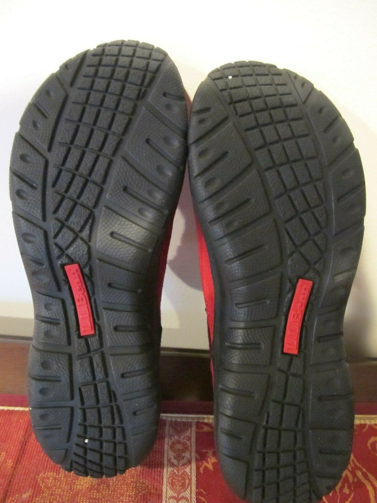 L.L. Bean Dark Red Women's Suede Slip On Shoes 7 Medium 