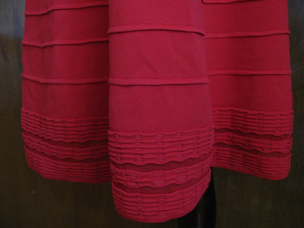 Ralph Lauren's women’s red stylish detailed sheer front NWT dress size Large