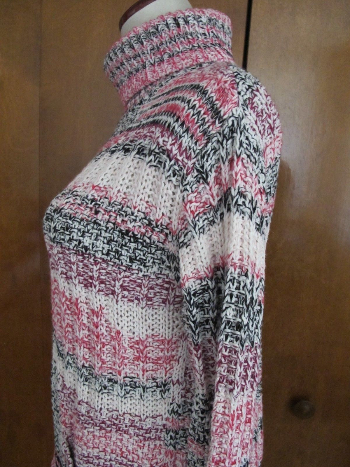 Anthropologie Sparrow Womens Multi Color Turtleneck Sweater Small 
