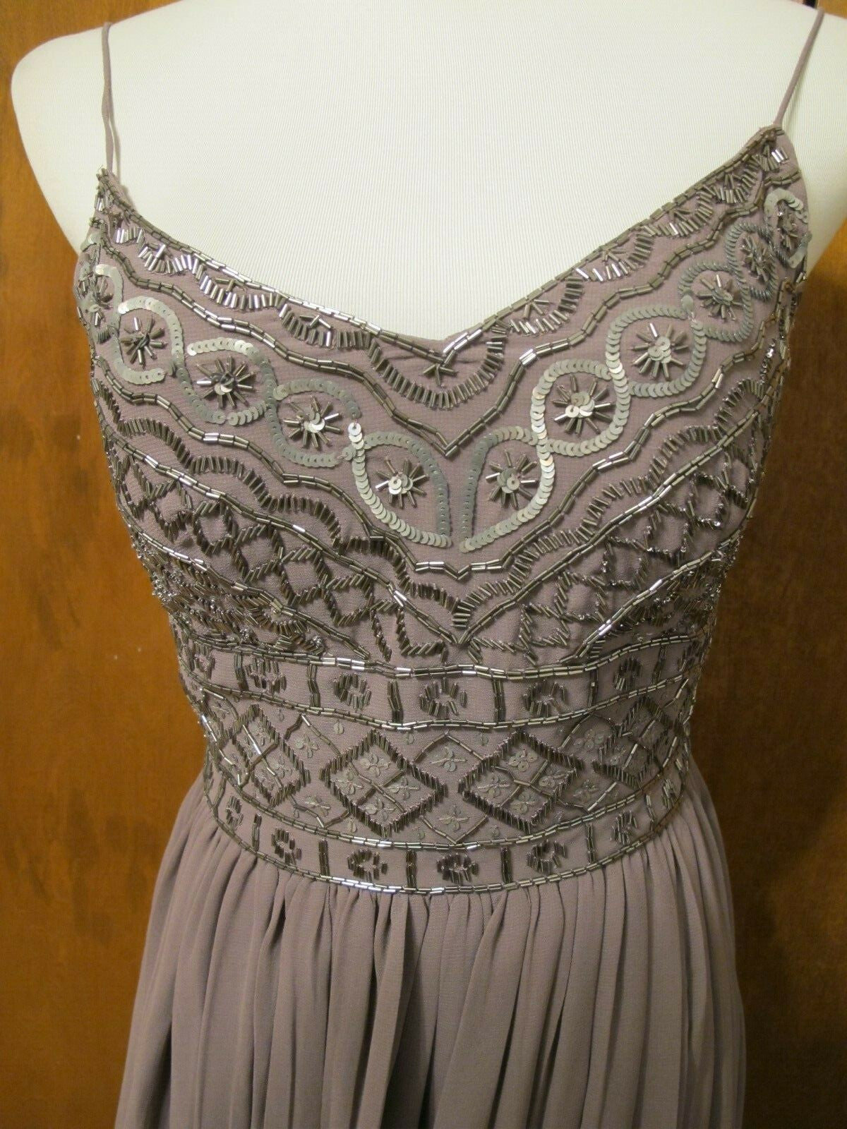 Anthropologie BHLDN Bristol Formal Dusty Purple Prom Graduation Dress 6 (fits 4)
