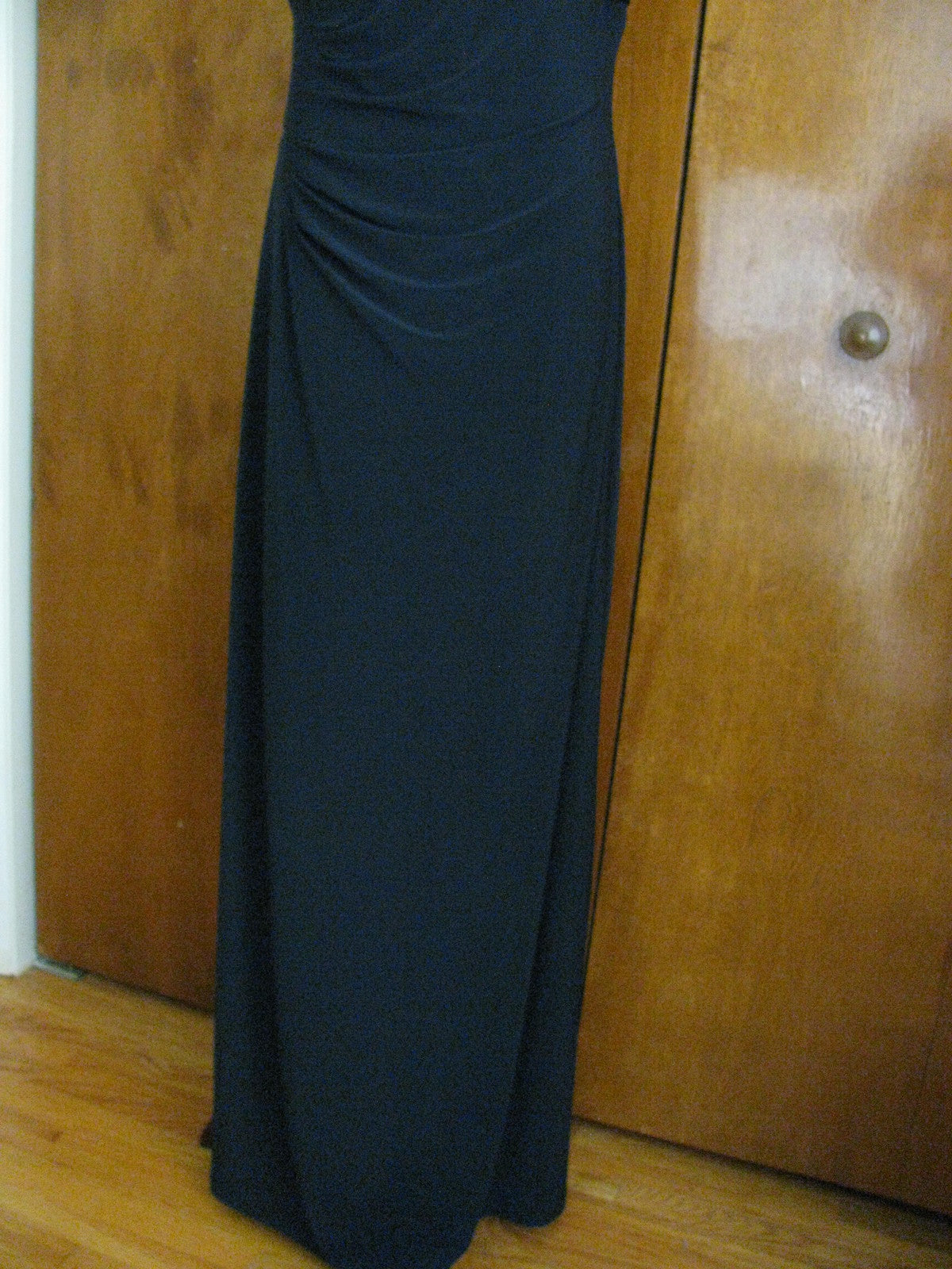 Ralph Lauren women's gown navy sequined mesh bodice NWT evening dress size 14P 