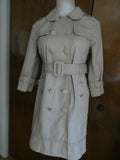 Juicy Couture Women's Beige 3/4 Sleeve Belted Double Breasted Trench Coat Small