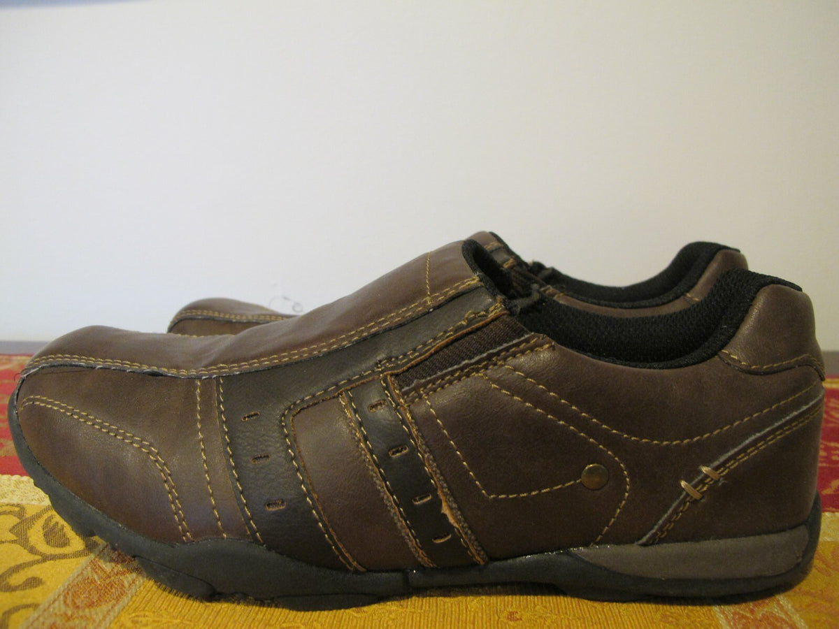Perry Ellis America Boys Brown Slip On Shoes 5 