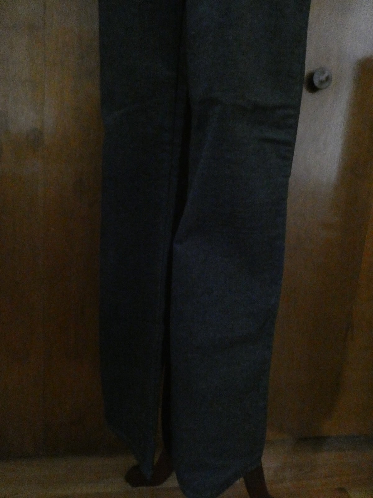Jones New York Signature women's cotton dark gray pants wide leg at bottom SZ 10