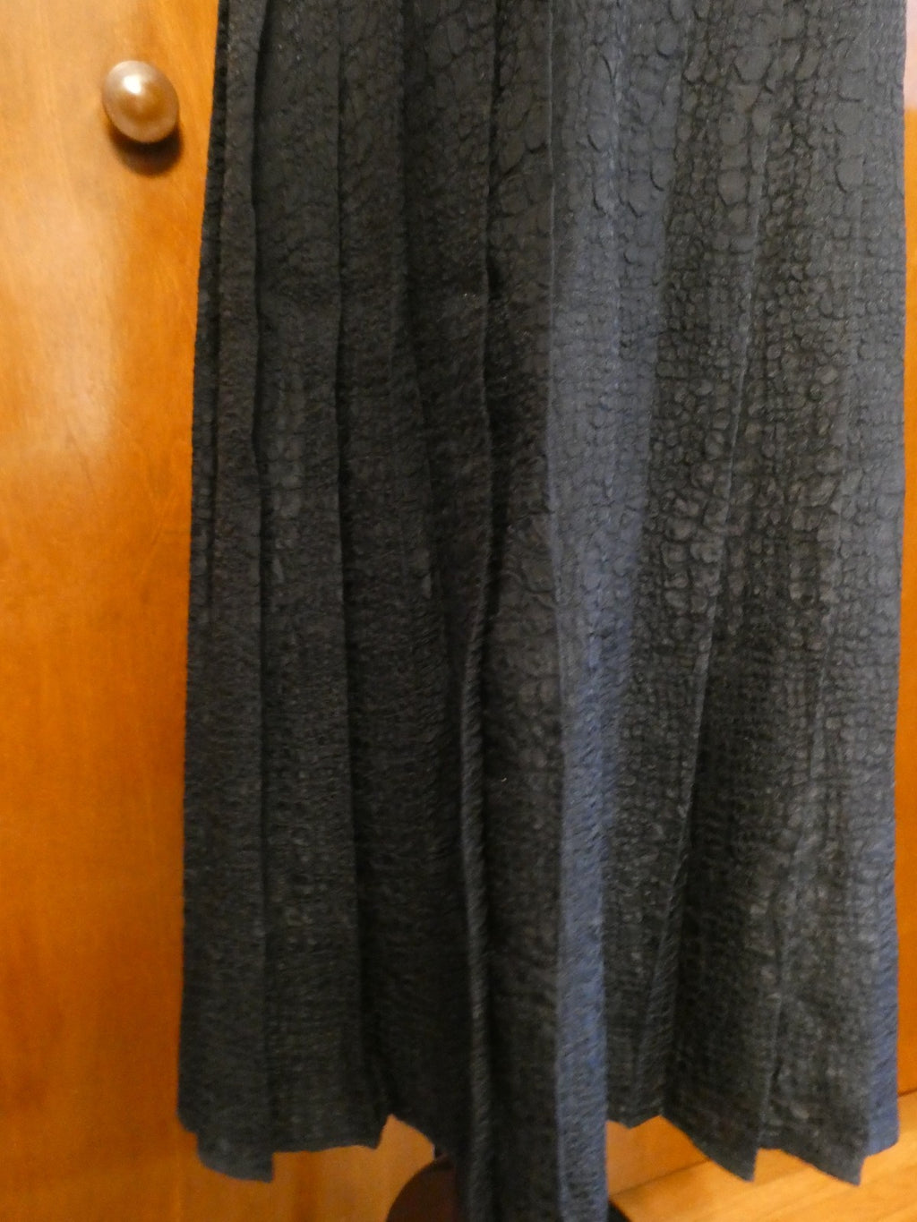 Vintage Baruch Women 2 Pc Suit Size 48 Leopard Jacket Black Pleated Lined Skirt