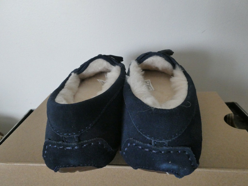 UGG Litney Women’s Suede Navy Slipper For Outdoor/Indoor Use US 5 Style# 1116030