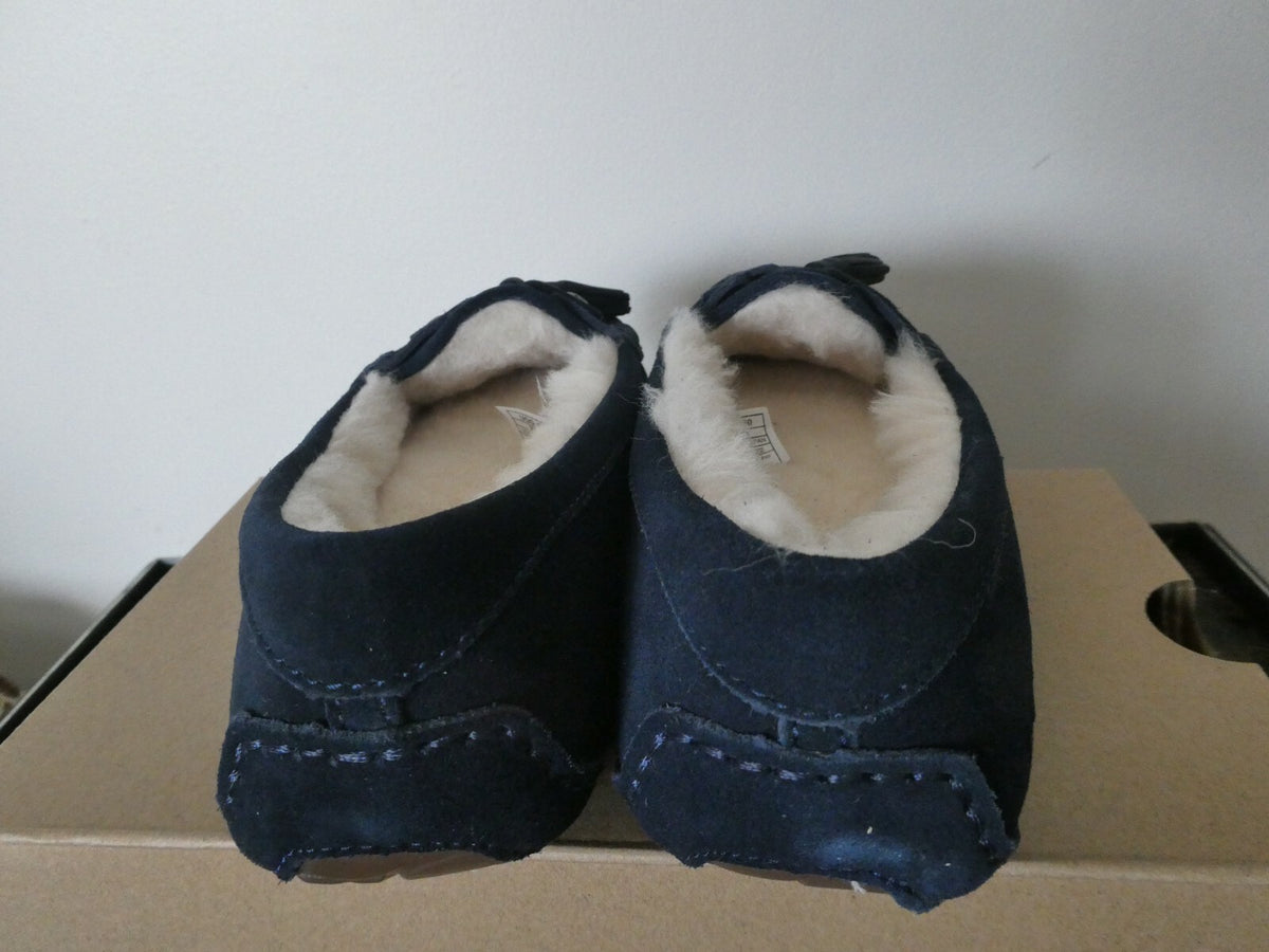 UGG Litney Women’s Suede Navy Slipper For Outdoor/Indoor Use US 5 Style# 1116030