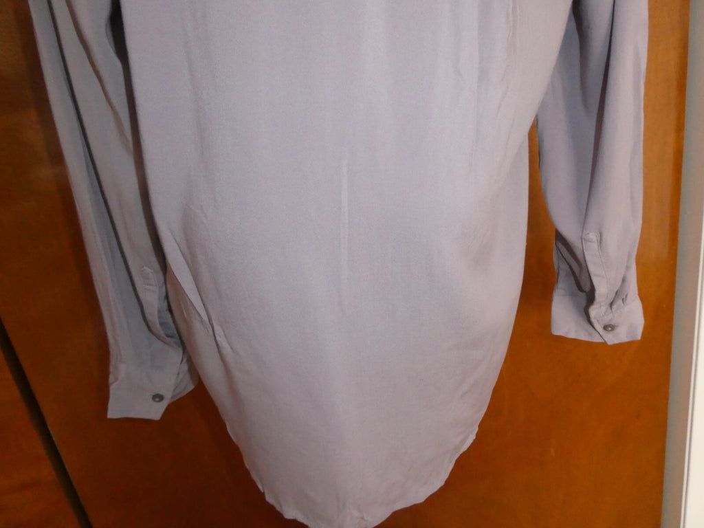 Gap women's stylish gray viscose long sleeves tunic top size Large