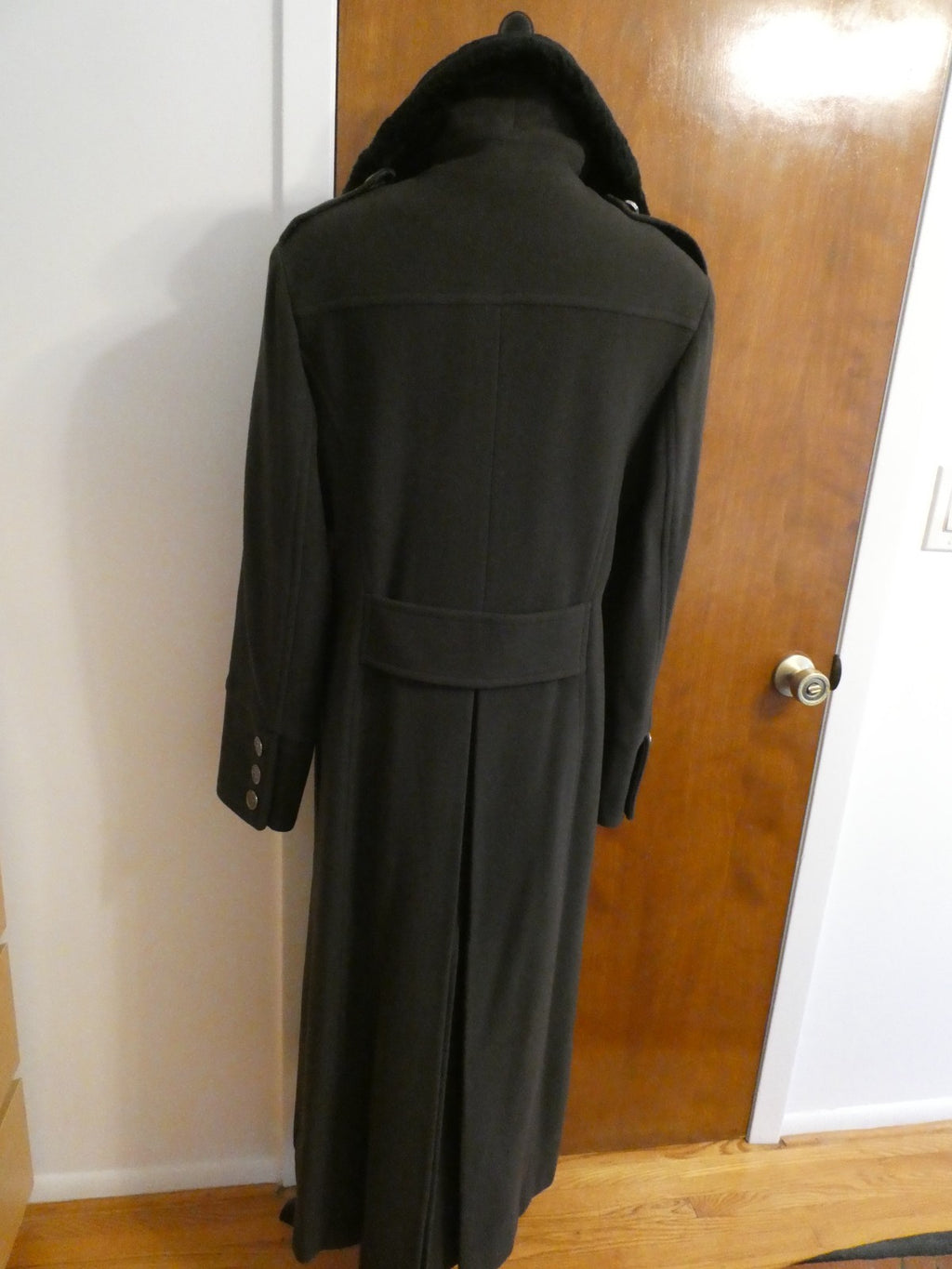 Marvin Richards Women's Long Wool Blend Coat Classic Winter Size 14(fit size8)
