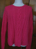 Lauren Ralph Lauren women’s pink crewneck detailed sweater Large 