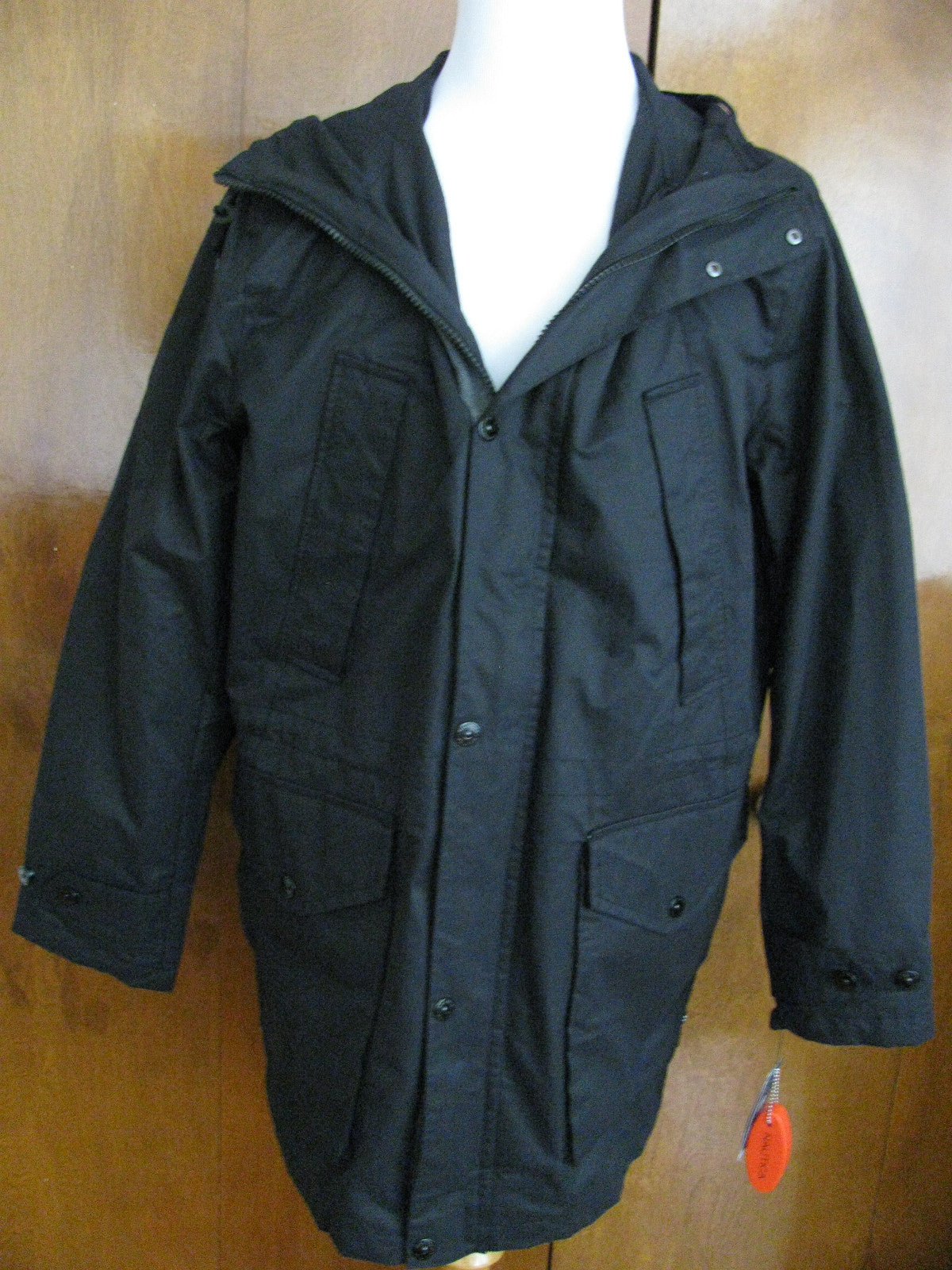 Nautica Men’s Black Hooded 2-pcs Winter Coat New