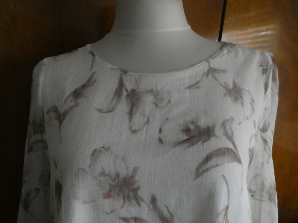 Ei Shing Fashion Women’s Layered Blouse Top No Size Tag Based on measures Medium