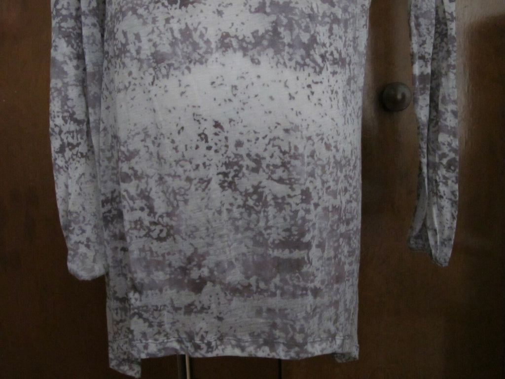 Vivienne Vivienne Tam Asymmetric Gray Tunic Long Top Size Medium 