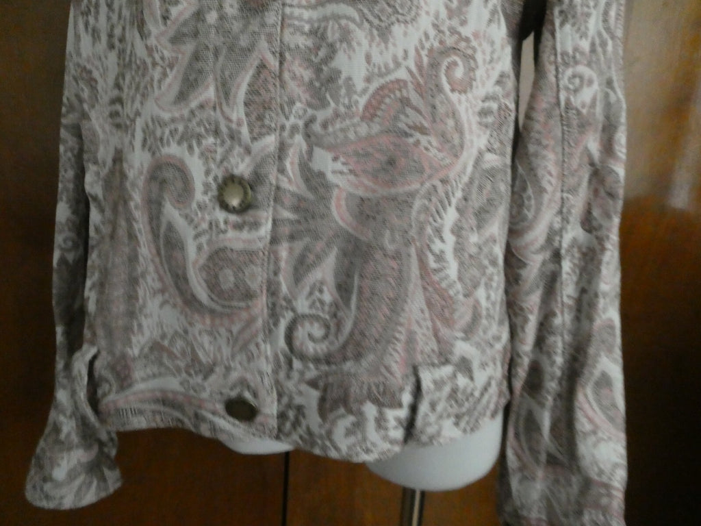 Fashion Born Again Women's Multicolor Detailed Blazer Size Large