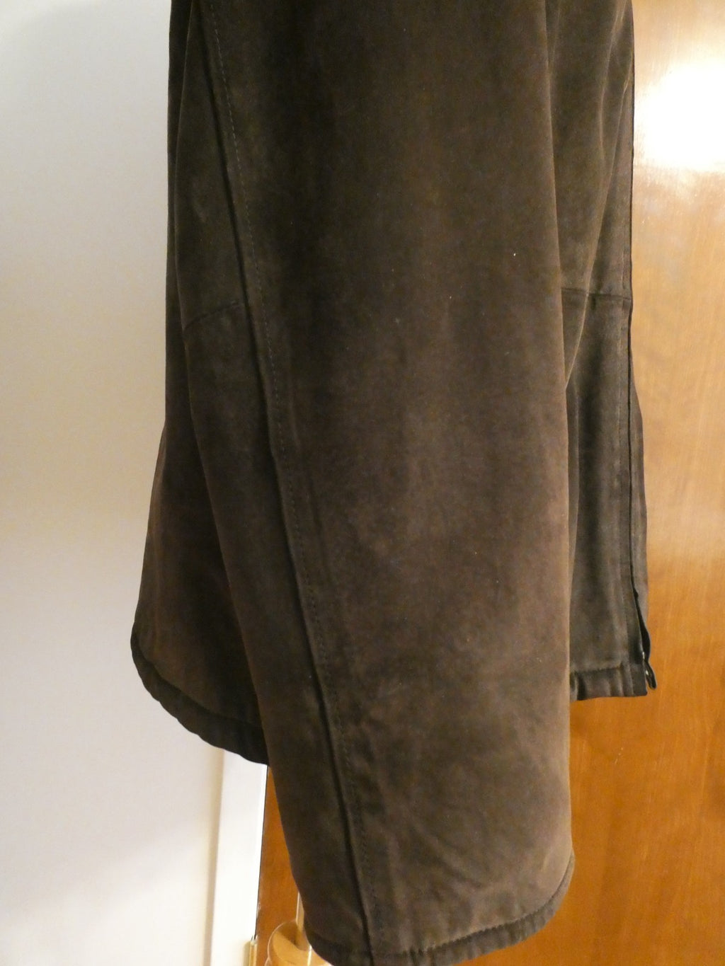 Pacific Trail Men’s Brown Suede Leather Jacket Sherpa Lined Size XL