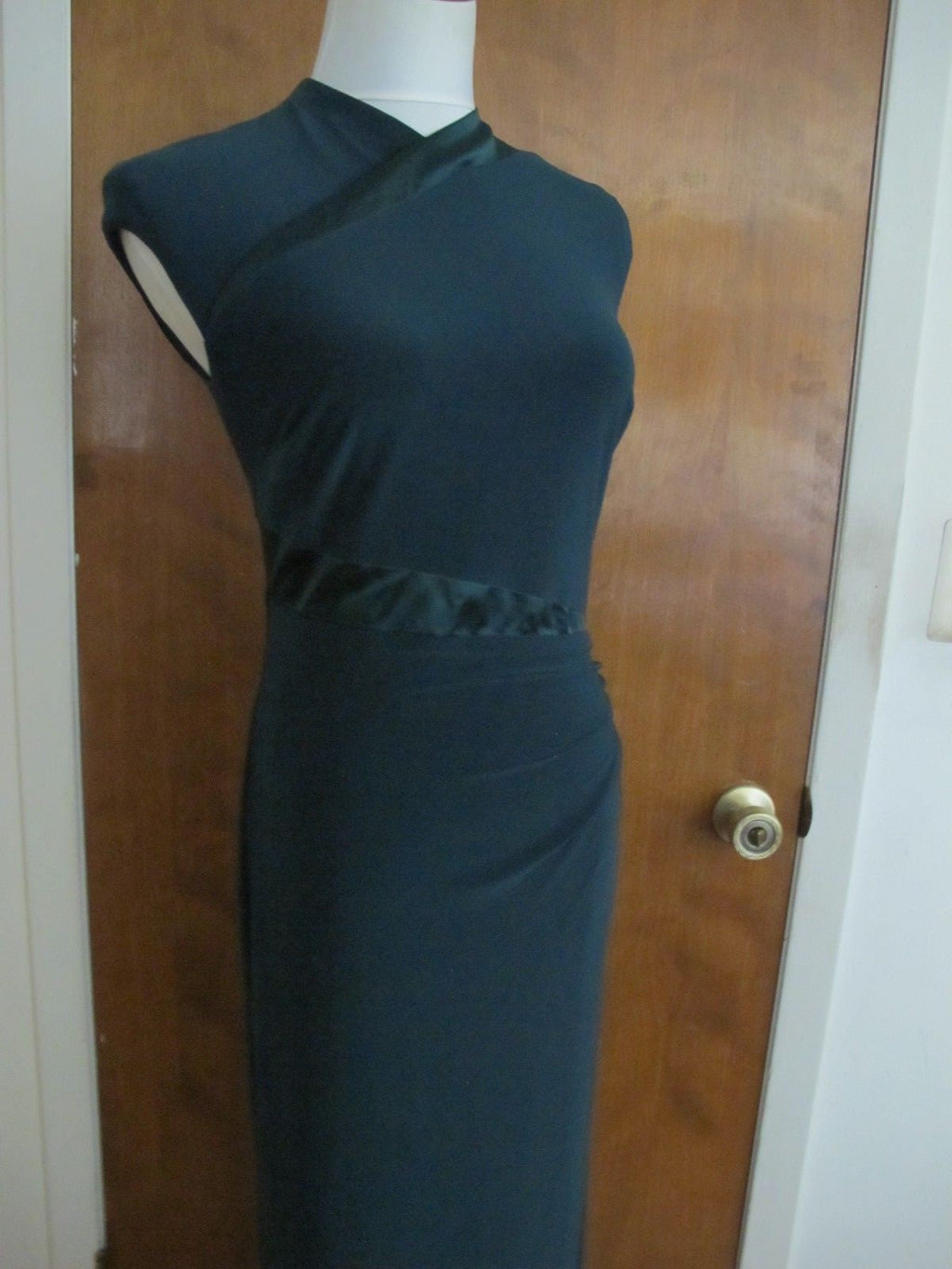 Ralph Lauren women's green evening detailed maxi dress New
