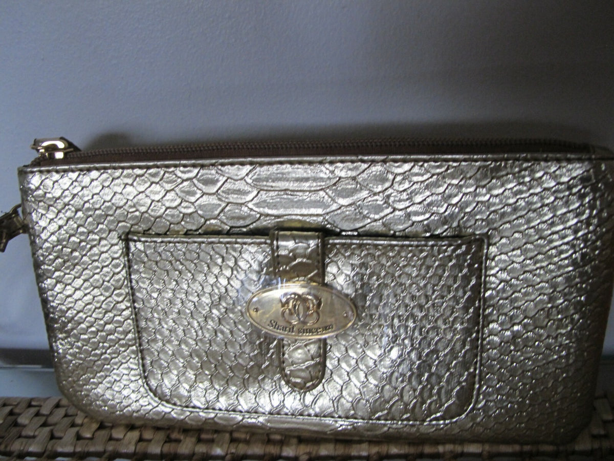 Sharif Since 1827 Gold Makeup Bag Wrist Strap