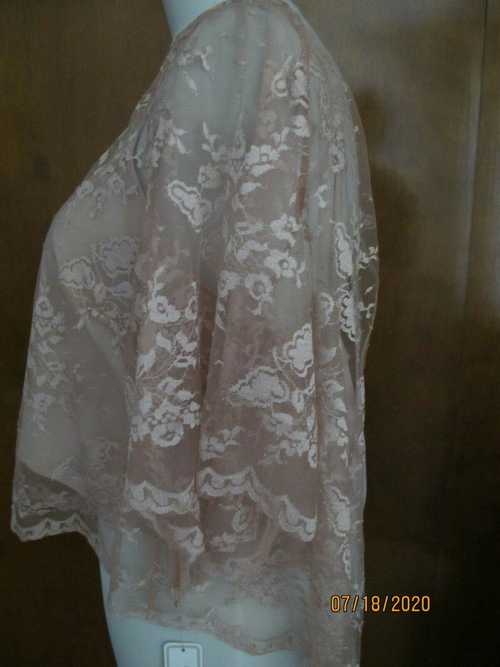 Donna Morgan Collection women’s aurora pink lined evening top size Large 