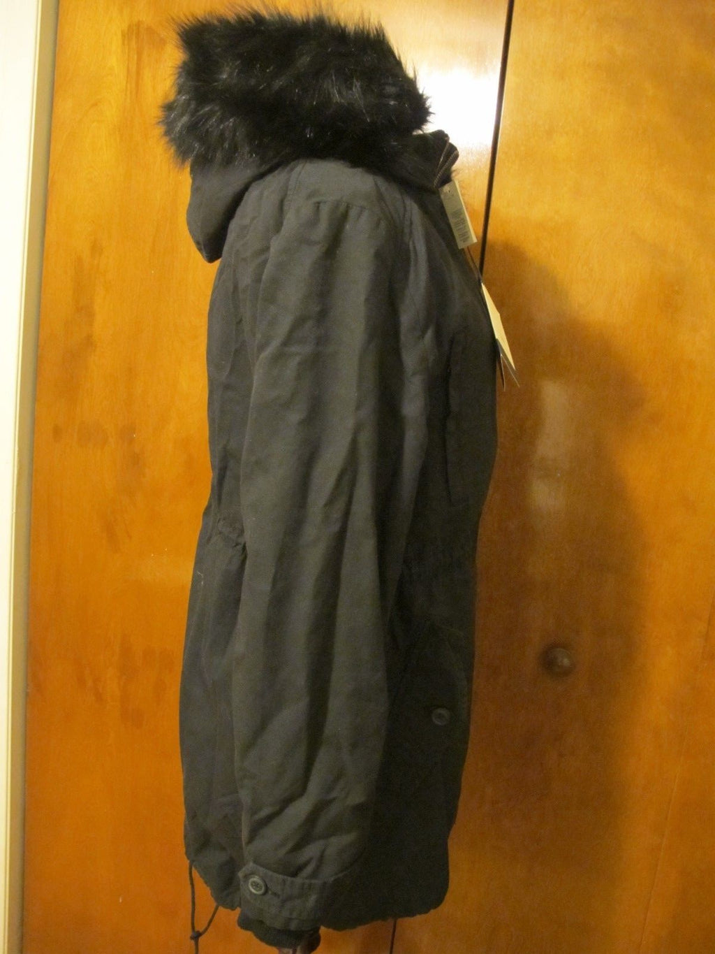 Gap women’s black stylish winter coat two in one size Large NWT