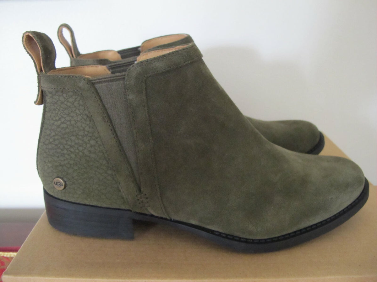 UGG Mcclaire ankle boots women’s soft suede green new 7, 8