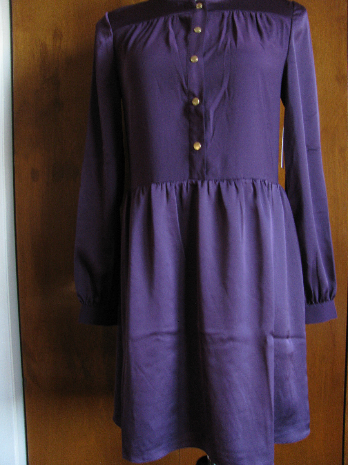 Juicy Couture LA women's blackberry shirt lined dress New Size 2, 4