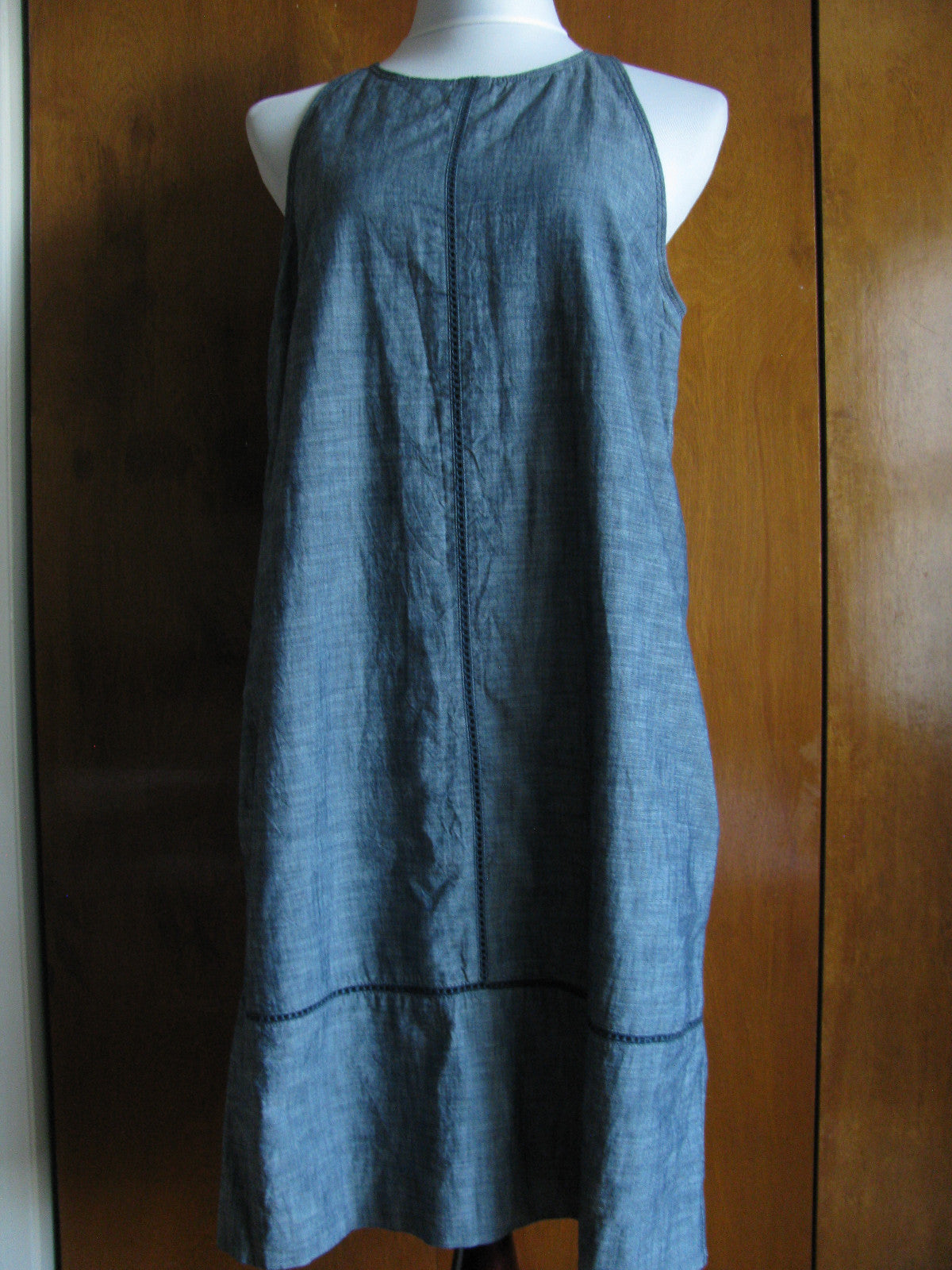 Gap women's gray cotton lined dress New