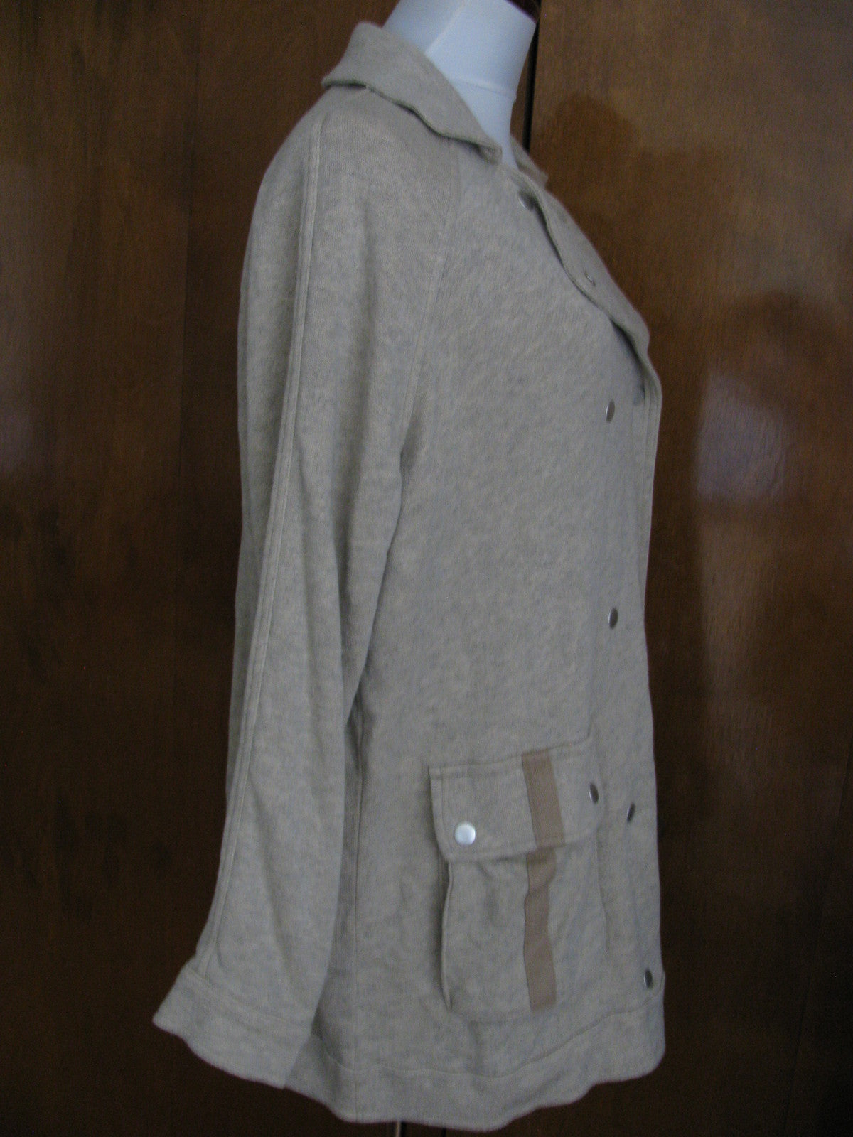 Free People women’s oatmeal lined cardigan size small its Medium New