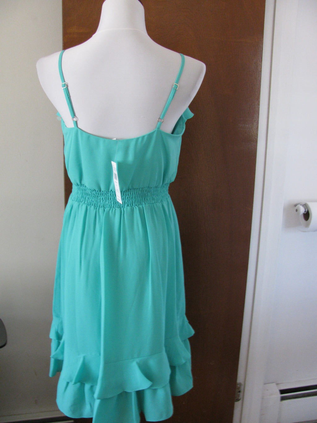 Max And Cleo women's green tide lined detailed  dress size small 