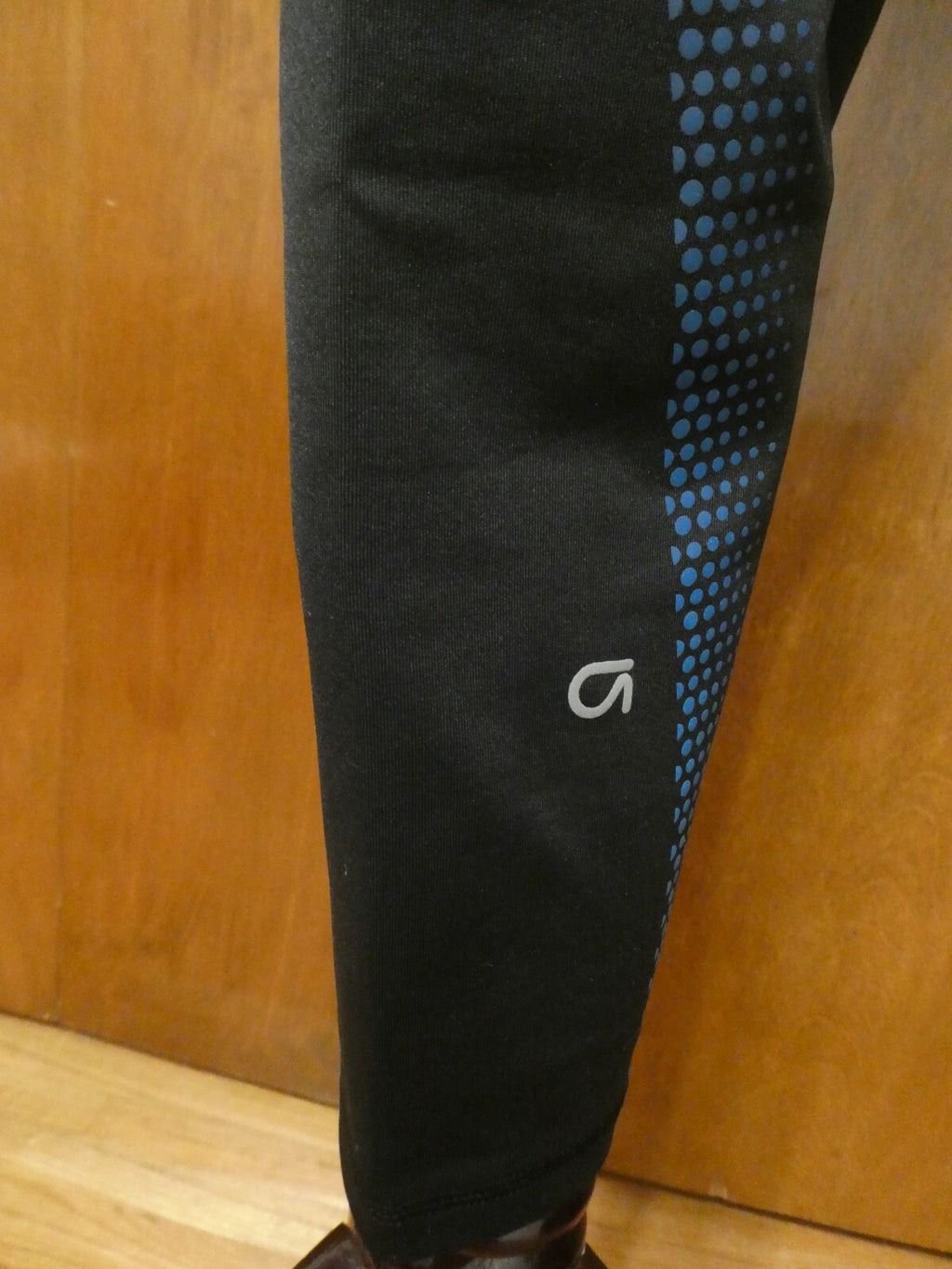 GapFit Capri Women’s Active Regular Rice Leggings Black/Blue Xlarge