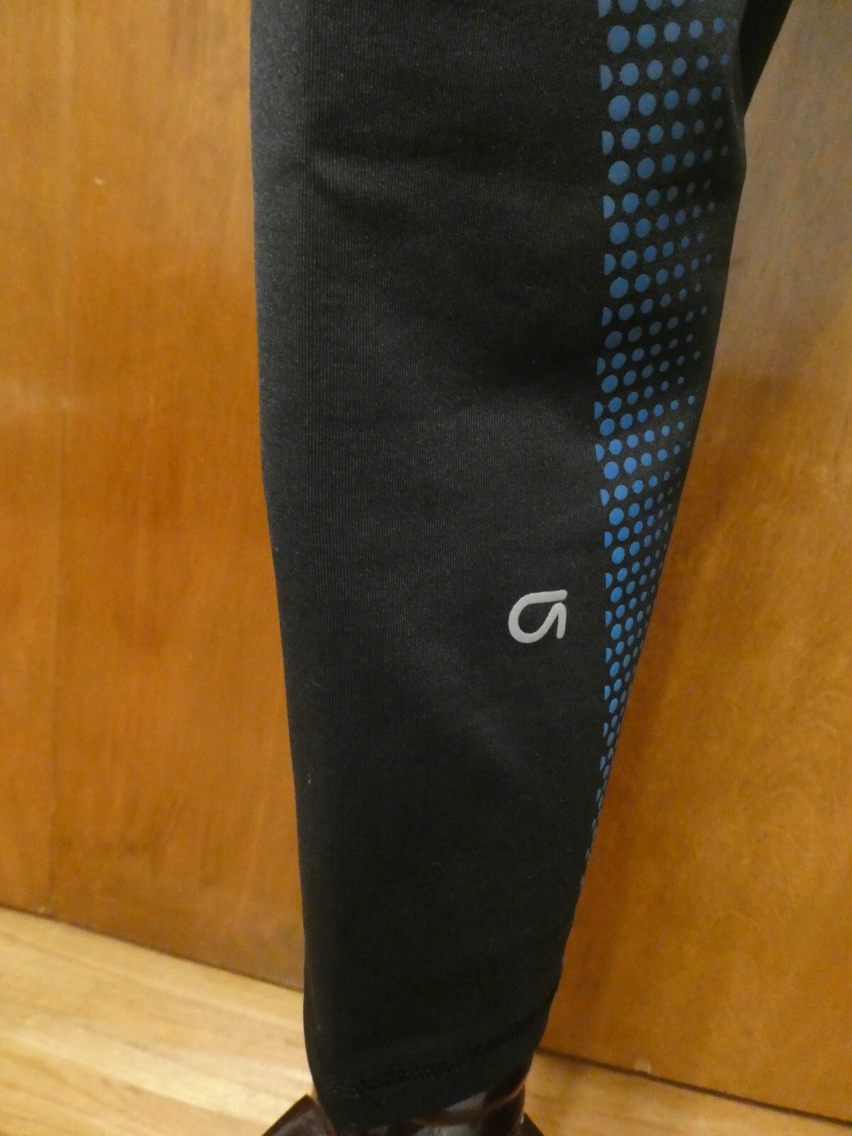 GapFit Capri Women’s Active Regular Rice Leggings Black/Blue Xlarge