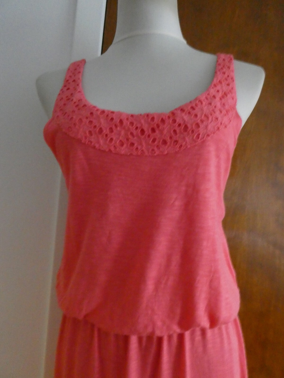 Calvin Klein Jeans women's viscose coral summer dress size medium