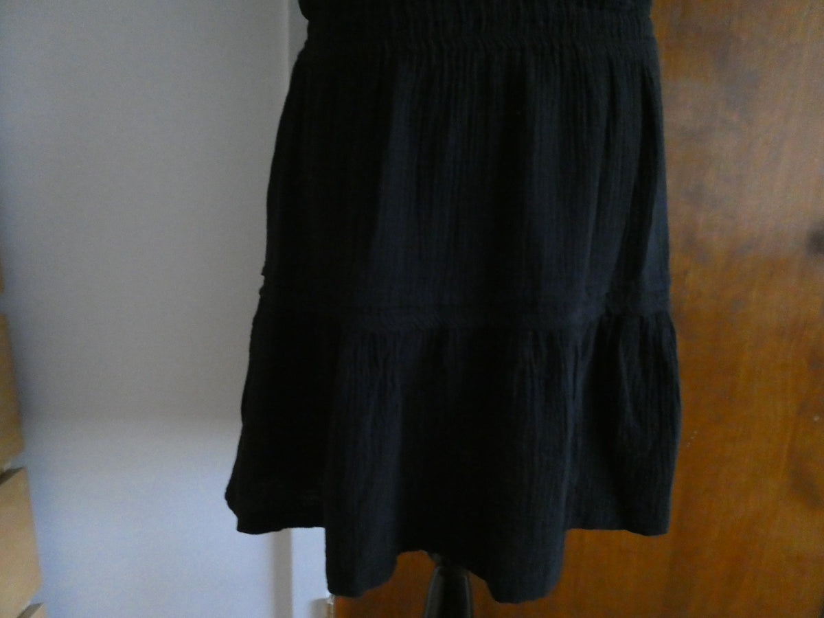 U.S. Polo Assn. Women's Black Tiered Dress Size Medium 100% Cotton NWT