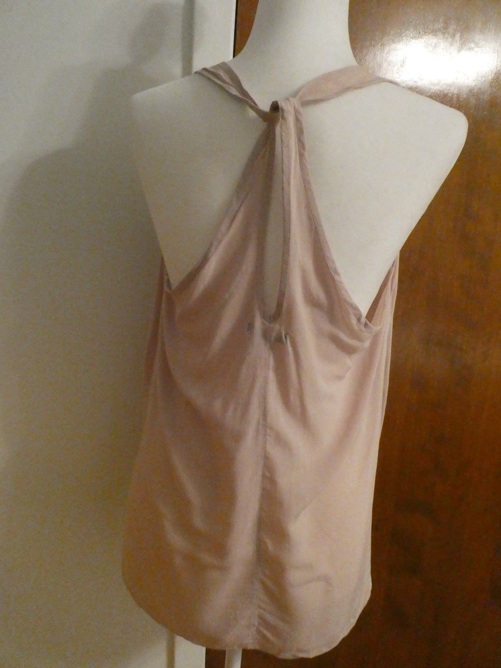 Gap women's dusty pink detailed 100% viscose top size Large