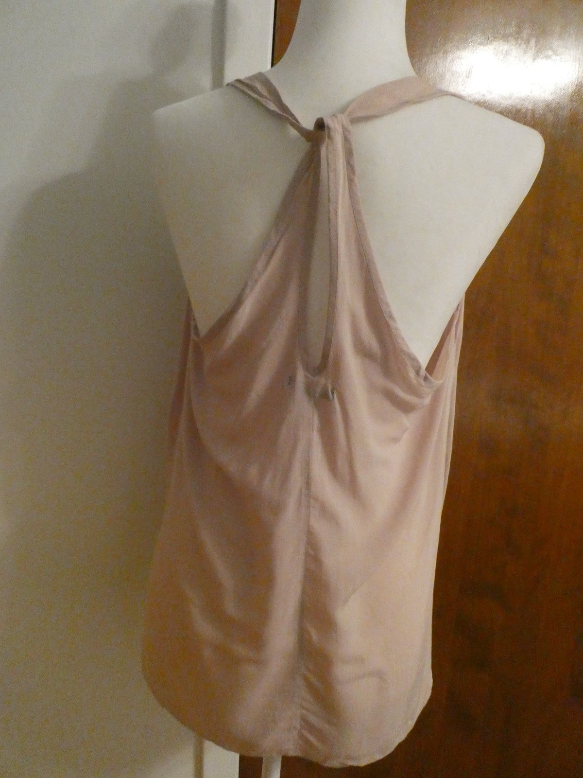 Gap women's dusty pink detailed 100% viscose top size Large