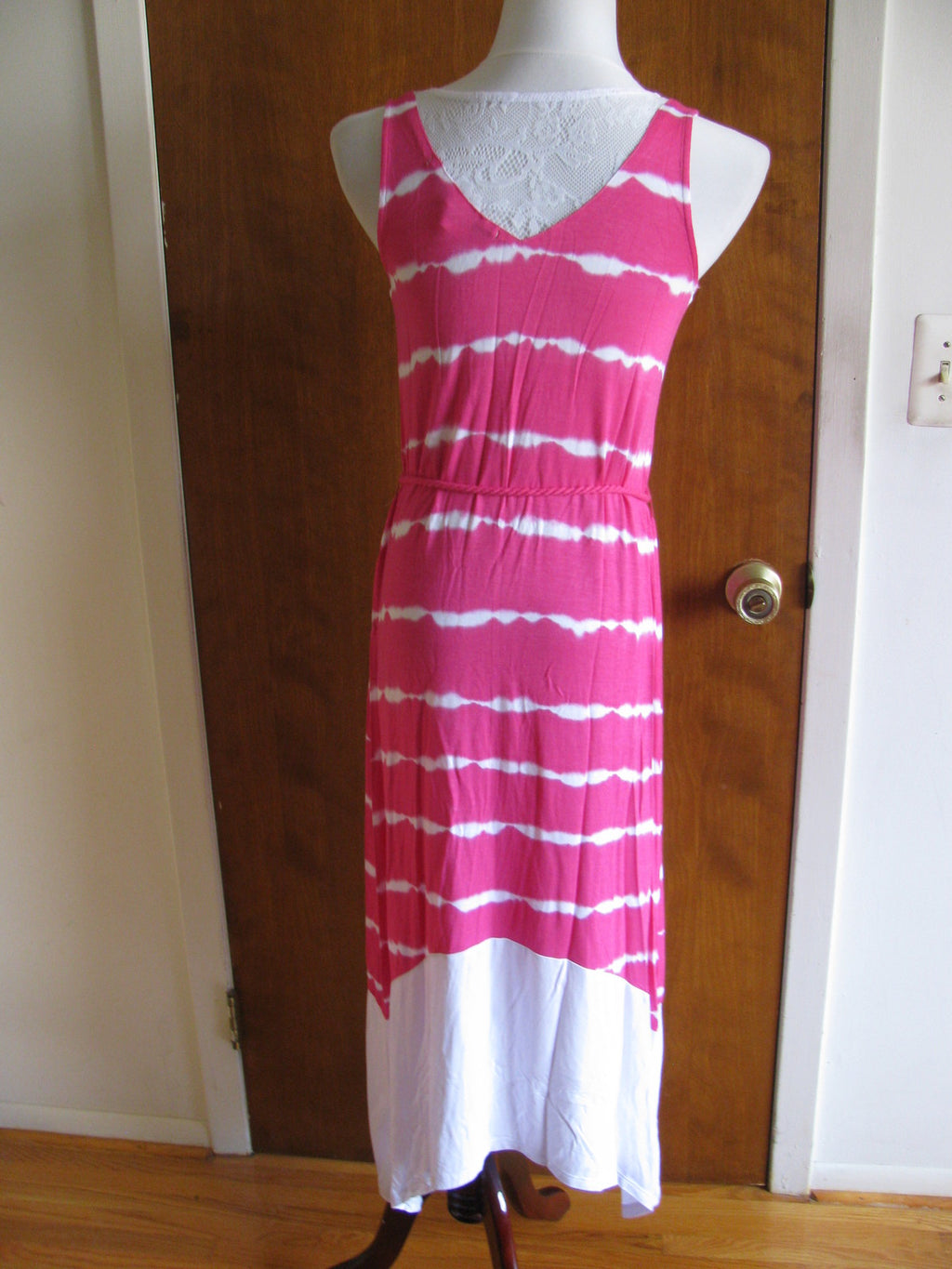 Kensie Women’s Viscose Pink Combo Dress Size Xsmall New